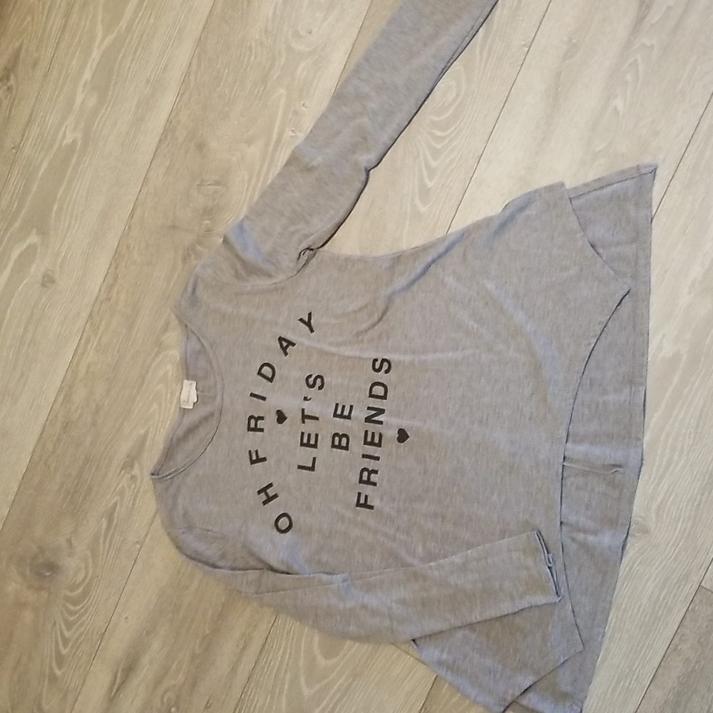 Sherman long sleeve shirt.  Girls size M. Grey.